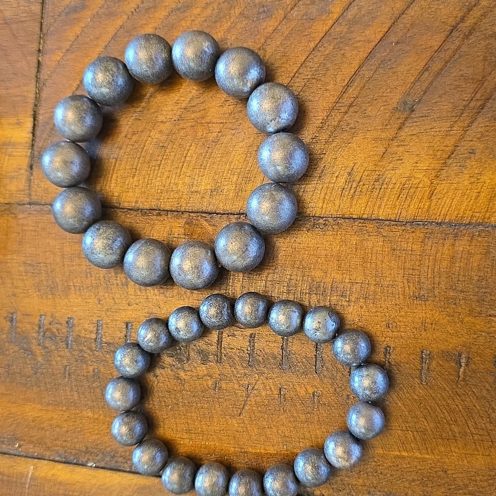 Metallic Beaded Bracelets Set